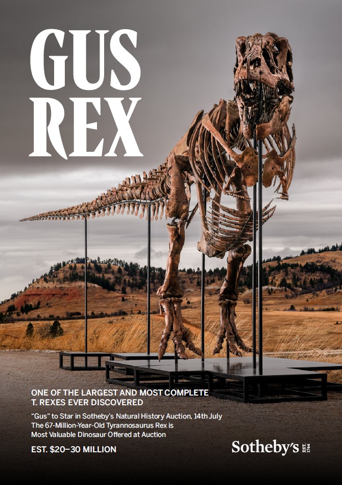 “Gus” T. rex Coming to Sotheby’s New York Auction