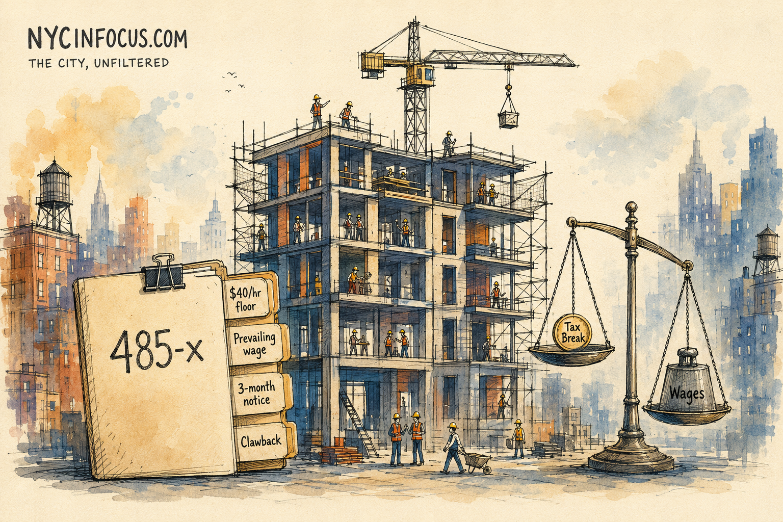 New York’s Affordable-Housing Tax Break Now Comes With Wage Rules and a Clawback